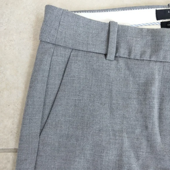 J Crew 365 Womens Gray High Rise Slim Straight Leg Cameron Ankle Pants Size 8 - Picture 5 of 12
